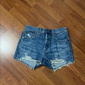 Denim Distressed Women Shorts